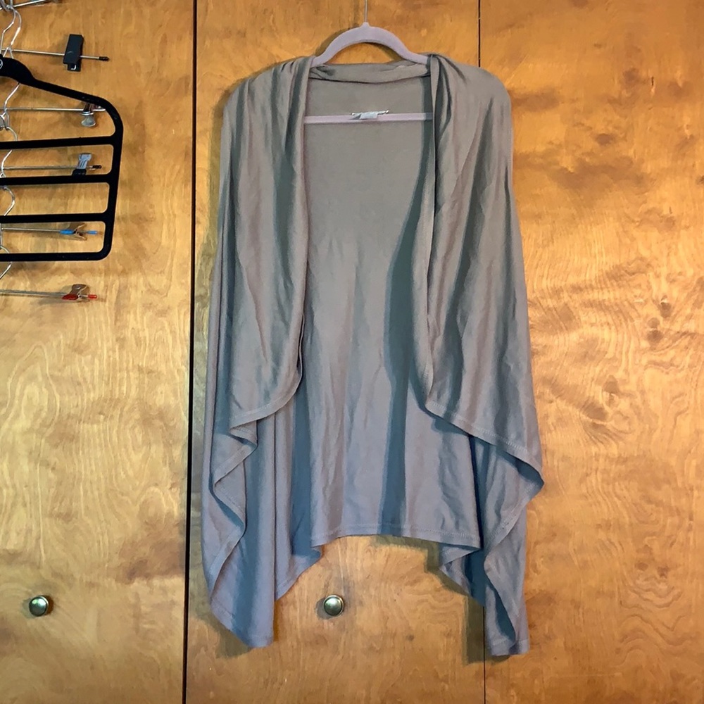 Float gray open vest - coldwater creek